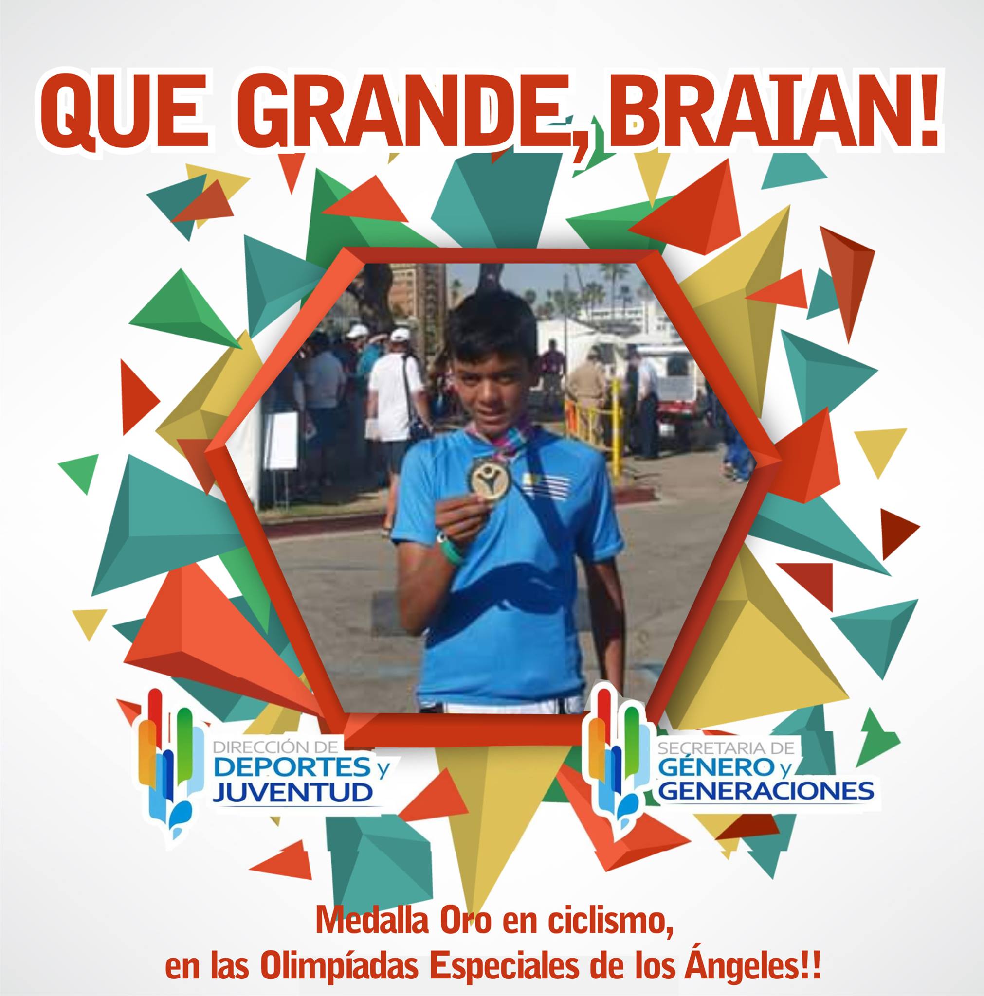 Brian Do Carmo - Medalla de Oro en Ciclismo - Olimpíadas Especiales